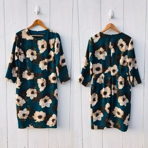 NWOT Banana Republic Floral Anemones Sheath Dress